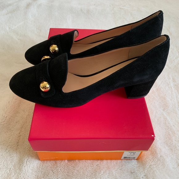 kate spade Shoes - Kate Spade Black Suede Heels - NEVER WORN